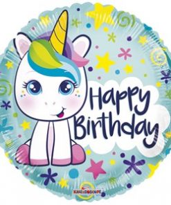 Cute Unicorn Birthday 18" Foil Balloon