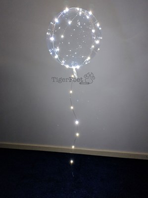 White LED Balloon Inc 3M Light Chain