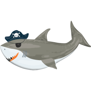 Pirate Shark 41" Foil SuperShape Balloon
